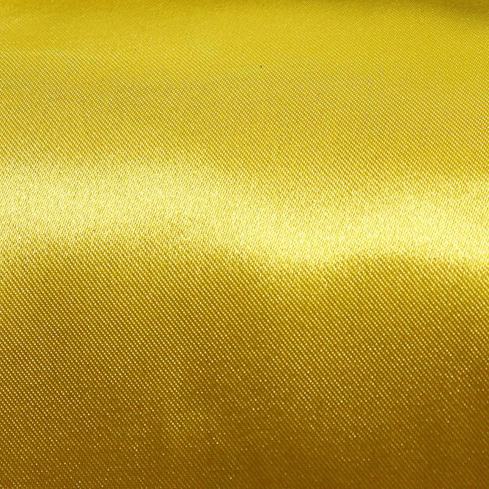 Ткань атлас, цвет однотонный жёлтый, ширина 150 см